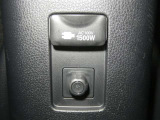 【電源コンセント】非常時やキャンプなどに役立つAC100V/1500Wコンセント付きです。