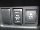 2WD&rarr;4WD切り替え可能です。