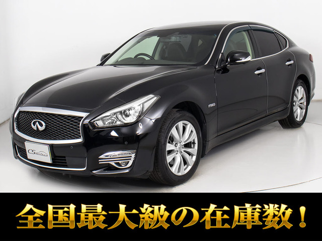 フーガハイブリッド3.5 VIP後期型 アラウンドビューモニター 黒本革