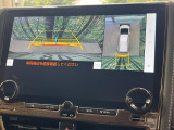 【パノラミックビューモニター】専用のカメラにより、上から見下ろしたような視点で360度クルマの周囲を確認することができます☆死角部分も確認しやすく、狭い場所での切り返しや駐車もスムーズに行えます。