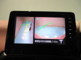 左サイドカメラとフロントカメラ運転席から死角となりやすい車両左前部分や前方もバッチリ見えます