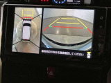 【パノラミックビューモニター】映像で、見づらい車両周辺の確認をアシスト。クルマを真上から見ているような映像を表示。 運転席から確認しにくい車両周囲の状況を把握。