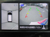 車の真上から見下ろしたような360度視界の良い『アラウンドビューモニター』です♪♪ 苦手な狭い駐車場、暗い所でも確認ができてとっても安心です♪♪