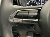 ステアリングにオーディオ操作スイッチが付いています。オーディオ画面に直接タッチしなくても操作が出来ますので、運転に集中できます。