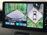 【マルチビューカメラシステム】専用のカメラにより、上から見下ろしたような視点で360度クルマの周囲を確認することができます☆死角部分も確認しやすく、狭い場所での切り返しや駐車もスムーズに行えます。