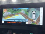 【パノラミックビューモニター】専用のカメラにより、上から見下ろしたような視点で360度クルマの周囲を確認することができます☆縦列駐車や幅寄せ時に活躍してくれます♪