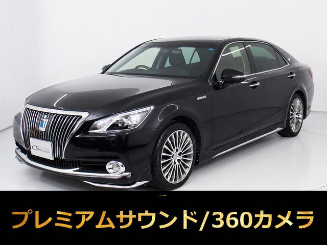 クラウンマジェスタ3.5 Fバージョン後期 黒本革 360カメラ OP18AW