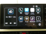 ディスプレイオーディオ装着です。AppleCarPlayやAndroidAutoにてご自分のスマホで慣れ親しんだマップ系・音楽系のアプリを車内にて楽しめます。