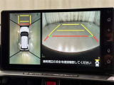 パノラミックビューモニターを装備。駐車場や交差点でクルマを真上から見るように周囲を確認できます。機能の詳細は販売店スタッフまでおたずねください。