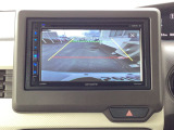 後退時に車両の後ろ側をモニター画面に表示します。車庫入れが苦手な人もこれで安心♪