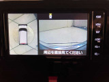 パノラミックビューモニターを装備。クルマを真上から見るように周囲を確認できます。機能の詳細はスタッフまでお問い合わせください。