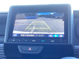 後退時に車両の後ろ側をモニター画面に表示します。車庫入れが苦手な人もこれで安心♪