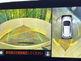 【パノラミックビューモニター】専用のカメラにより、上から見下ろしたような視点で360度クルマの周囲を確認することができます☆死角部分も確認しやすく、狭い場所での切り返しや駐車もスムーズに行えます。