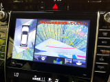【パノラミックビューモニター】専用のカメラにより、上から見下ろしたような視点で360度クルマの周囲を確認することができます☆死角部分も確認しやすく、狭い場所での切り返しや駐車もスムーズに行えます。