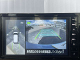 【アラウンドビューモニター】このように真上から見下ろしたような映像が映し出されるため駐車やバックが苦手な方でも安心して行うことが可能となります!!