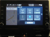 オーディオ選択画面です。Bluetooth対応しております!スマホからのプレイリスト再生やハンズフリー通話も可能です。