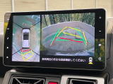 【パノラマモニター】専用のカメラにより、上から見下ろしたような視点で360度クルマの周囲を確認することができます☆死角部分も確認しやすく、狭い場所での切り返しや駐車もスムーズに行えます。