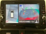 【アラウンドビューモニター】 4つのカメラで映像を映し出します。発進時、後退時も周囲の安全を確認し、サポートします^^