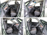 運転席・助手席は専用コンビシートのキャプテンシートはシートヒーターも標準装備。運転席には、シートの高さを調整出来るシートアジャスターも装備されています。