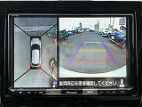 【全方位モニター】クルマを真上から見下ろした視点で駐車をサポートします!死角からの障害物にいち早く気が付くことができます。
