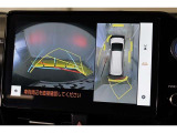 車両を上から見たような映像表示するパノラミックビューモニター付き!