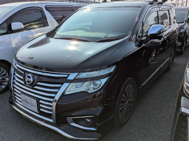 エルグランド 3.5 VIP 4WD サンルーフ 黒本革 全周囲モニター