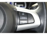 ステアリングスイッチ付き。前方から目を離すことなく操作することが可能です。