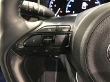 ステアリングスイッチ付き。前方から目を離すことなく操作することが可能です。