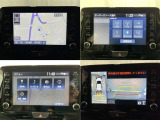 ナビ、メニュー画面、パノラミックビューモニターの画像です。