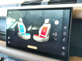 【14ウェイ電動フロントシート(ヒーター、クーラーメモリ、2ウェイマニュアルヘッドレスト付)】季節を問わず快適なドライブができるようヒーターが搭載されております。