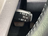 クルーズコントロール機能が付いています。 速度を設定するとアクセルを踏まなくても一定の速度で走ることができます。  高速道路ではとても便利な装置なんです。