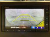 リアカメラ付で、後方をナビ画面で確認。車庫入れも安心です。もちろん、バックギアと連動しています。