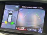 【アラウンドビューモニター】専用のカメラにより、上から見下ろしたような視点で360度クルマの周囲を確認することができます☆死角部分も確認しやすく、狭い場所での切り返しや駐車もスムーズに行えます。