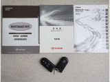 メンテナンスノート付きです。過去の整備記録を確認したり、お車の状況にあった整備をすることに役立ちます。