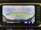 リアカメラ付で、後方をナビ画面で確認。車庫入れも安心です。もちろん、バックギアと連動しています。