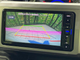 【バックカメラ】駐車時に後方がリアルタイム映像で確認できます。大型商業施設や立体駐車場での駐車時や、夜間のバック時に大活躍!運転スキルに関わらず、今や必須となった装備のひとつです!