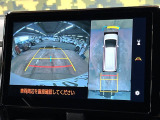 【パノラミックビューモニター】専用のカメラにより、上から見下ろしたような視点で360度クルマの周囲を確認することができます☆死角部分も確認しやすく、狭い場所での切り返しや駐車もスムーズに行えます。