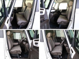 大柄な人でも不満の無いよう設計したフロントベンチシート。運転席は高さ調整もついており小柄な方でも視界良好です。