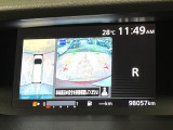 【アラウンドビューモニター】専用のカメラにより、上から見下ろしたような視点で360度クルマの周囲を確認することができます☆死角部分も確認しやすく、狭い場所での切り返しや駐車もスムーズに行えます。