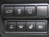 パワーバックドア、VSC OFF、パノラミックビューモニターメイン、AC100V、フロントワイパーデアイサー、ステアリングヒーター、オートマチックハイビーム、各スイッチ。