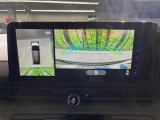 【アラウンドビューモニター】専用のカメラにより、上から見下ろしたような視点で360度クルマの周囲を確認することができます☆死角部分も確認しやすく、狭い場所での切り返しや駐車もスムーズに行えます。
