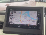 【ナビ】ホンダ純正ナビゲーション装備。最近はスマートフォンの地図機能でも十分ですが、やはりモニターが付いていると直感的に現在地も分かり安心です。