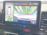 【パノラミックビューモニター】専用のカメラにより、上から見下ろしたような視点で360度クルマの周囲を確認することができます☆死角部分も確認しやすく、狭い場所での切り返しや駐車もスムーズに行えます。