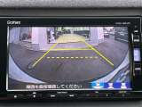 車庫入れ時に安心のバックカメラがついています。