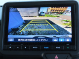 リアワイドカメラシステム!従来の視野に加えて、後方側方を約180&deg;まで見えるワイドビューと、後方を真上から見たような視野で駐車時などに便利なトップダウンビューの3つの視野があります!