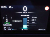 バッテリーの充電状況や充電時間の目安が一目瞭然!メーター内で確認が出来ます。