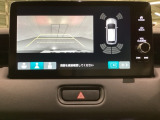バックでの車庫入れも安心です! リアカメラが付いているバックモニター付のナビディスプレー装備しております。バンパーについているソナーや、操作線もついており距離感も画面から確認できます。