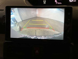 バックギアに入れると、このように後方が映し出されます!最終確認はご自身の目と耳で必ず行ってください!安全第一で!