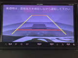 バックでの車庫入れも安心です!リアカメラが付いているバックモニター付のナビ(社外品)を装備しております。操作線もついており距離感も画面から確認できます。