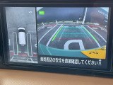 【アラウンドビューモニター】車両周辺をモニターで確認できて、駐車が苦手な人でもスムーズに駐車できます